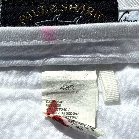 Men’s Paul & Shark Yachting Bermuda Shorts, Cotton White Italy Size 48R - Picture 12 of 12